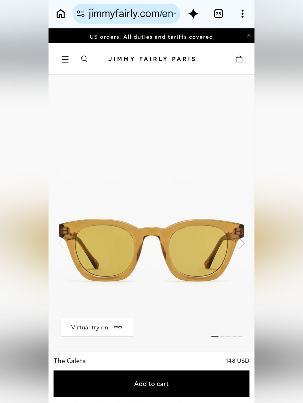 Jimmy Fairly - Caleta Sunglasses in Amber Yellow